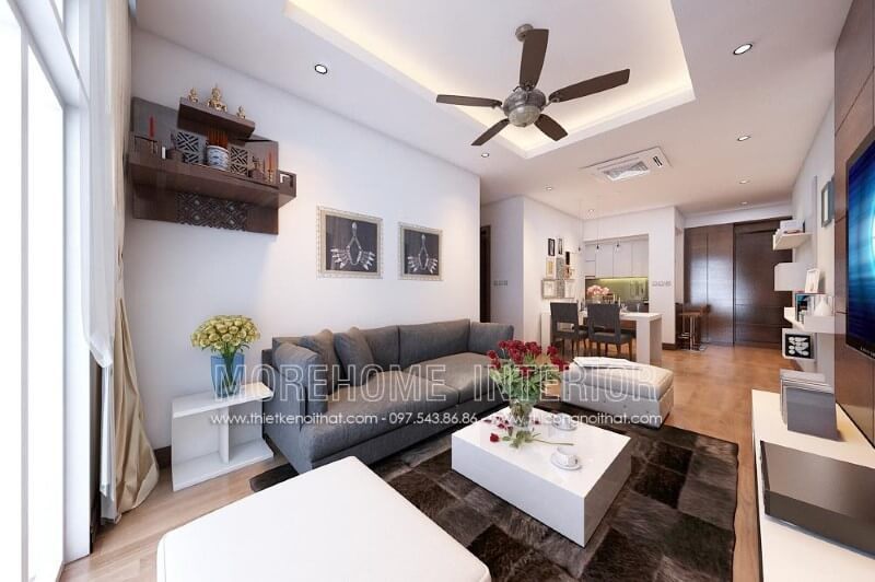 Bàn trà MH-HD010 phong cách hiện đại trang trí chung cư thanh lịch