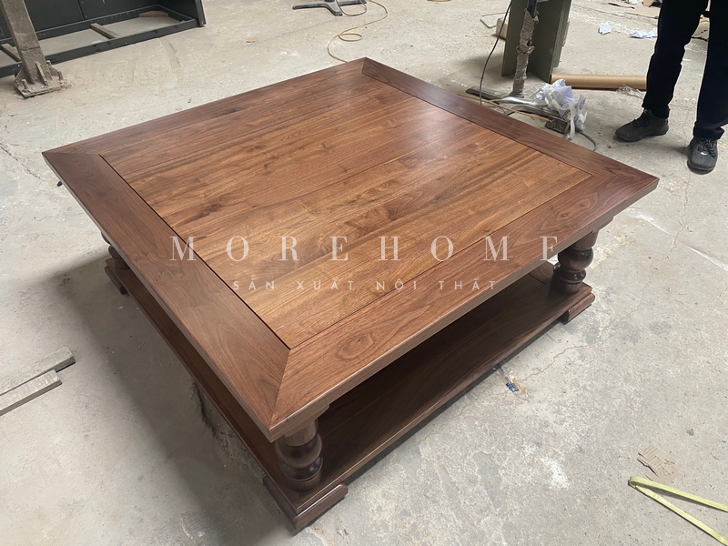 Gợi ý một số mẫu bàn trà hình vuông chất liệu gỗ tự nhiên cao cấp mang lại vẻ đẹp sang trong cho phòng khách.